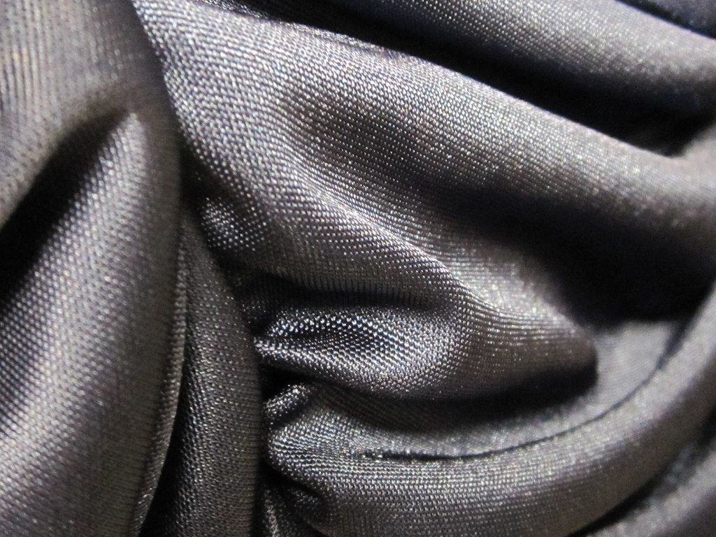 Satin fabric with characteristic sheen